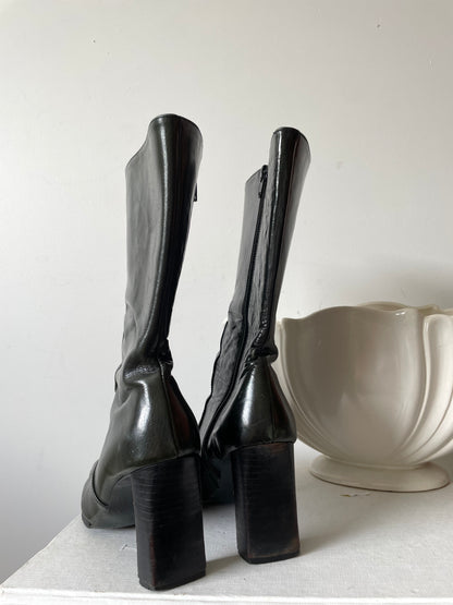 DAVID ELMAN green boots (39)