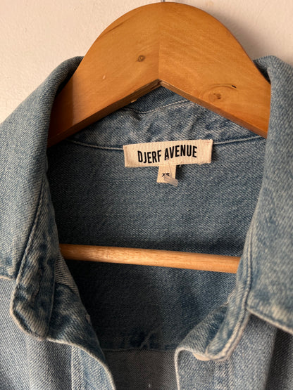 DJERF AVENUE Denim Shacket RRP$295 (8-10)