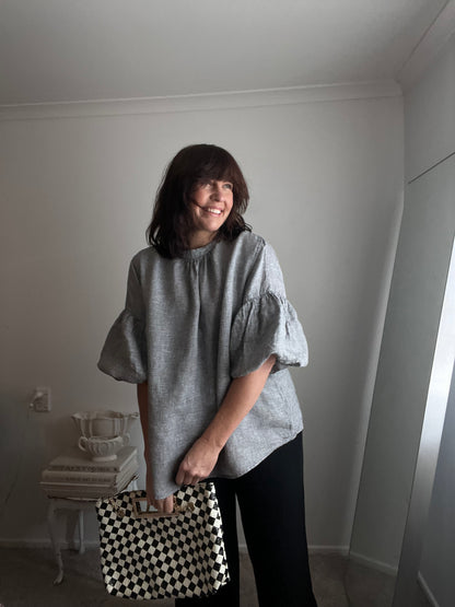 MOOCHI Nominate Linen Top RRP Approx. NZ$289 (12-14)