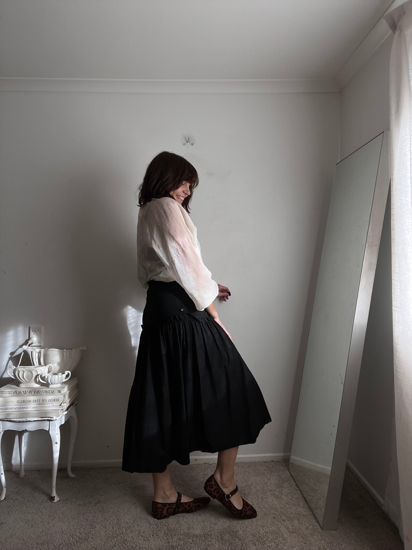 MOOCHI Tiered Midi Skirt RRP$320 (10)