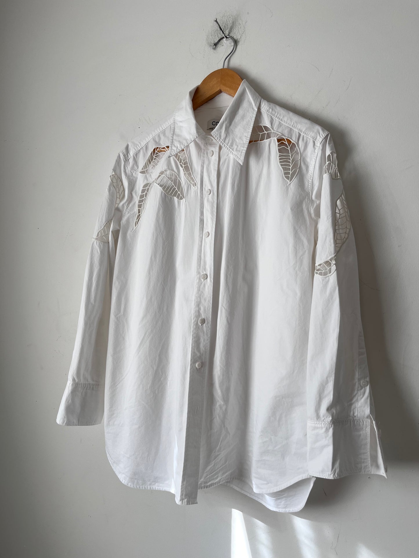 COS Relaxed Eyelet Shirt RRP$210 (10-12)