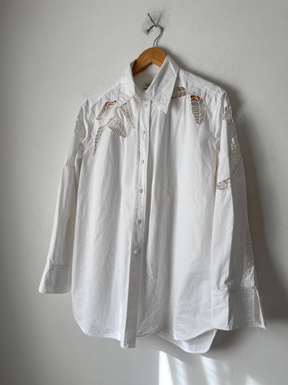 COS Relaxed Eyelet Shirt RRP$210 (10-12)