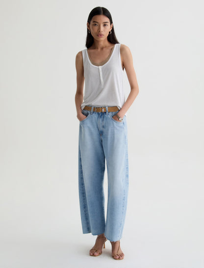 AG Hattie Crop High-Rise Barrel Jeans RRP $569 (10-12)