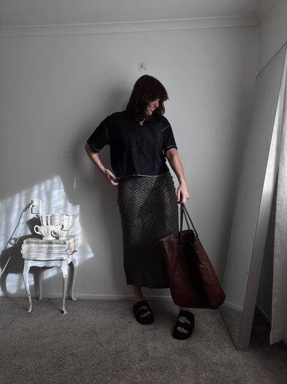 SAMSOE SAMSOE Linen Skirt RRP$358 (8-10)