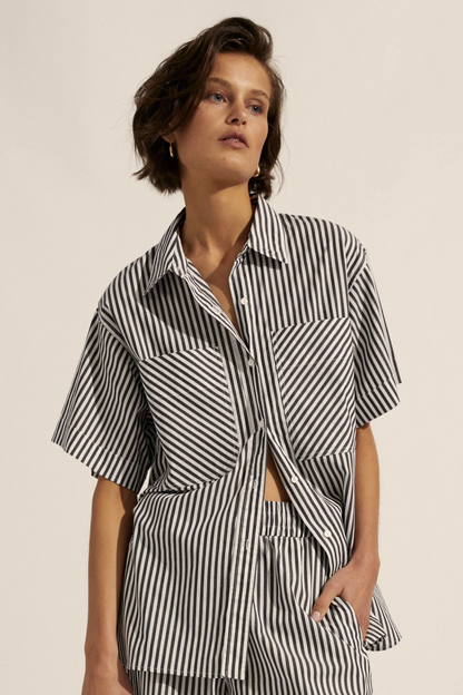 ZOE KRATZMANN Striped Cotton Shirt RRP$299 (8)