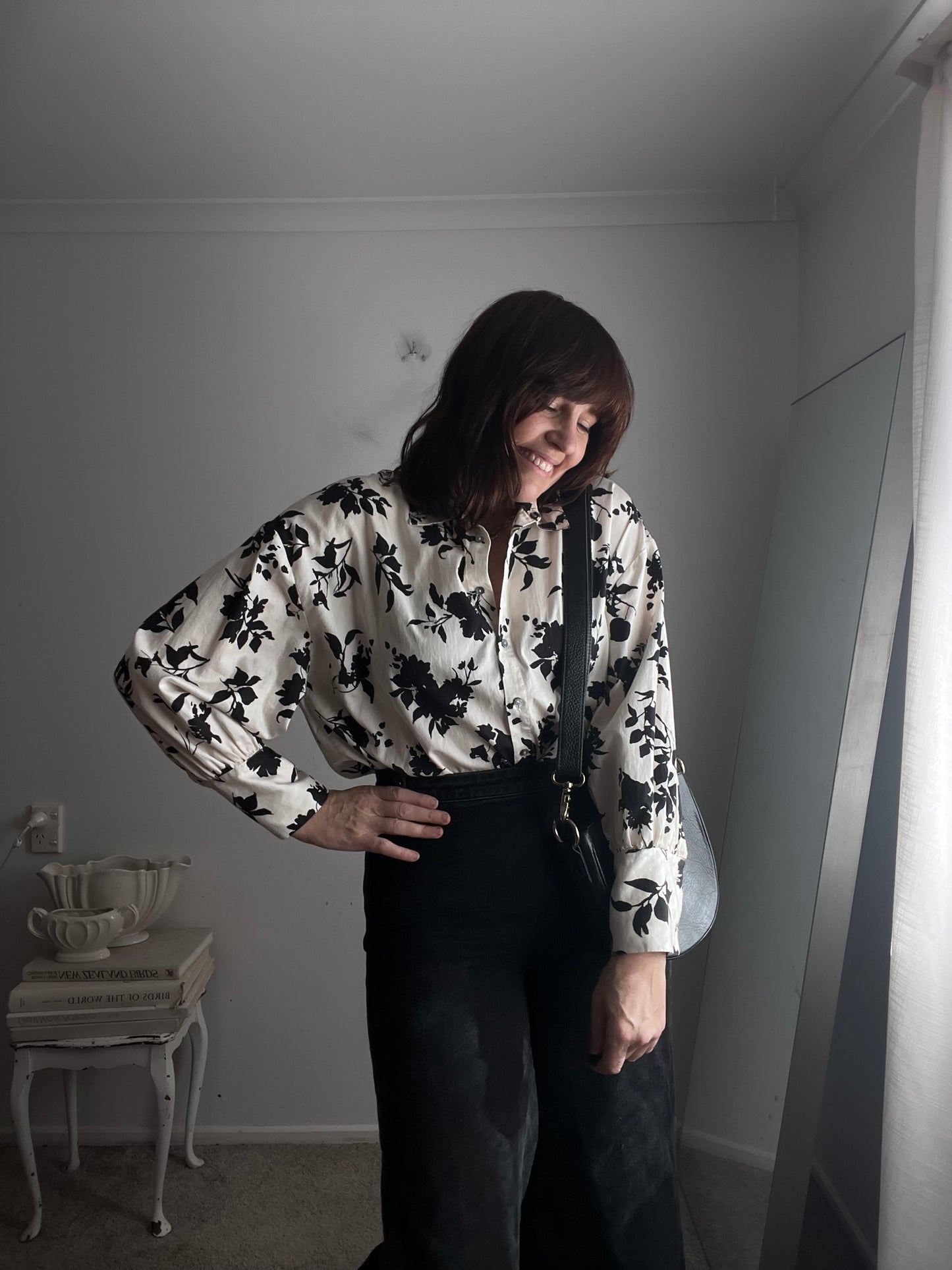 MAX Floral Cotton Shirt RRP$130 (10-12)