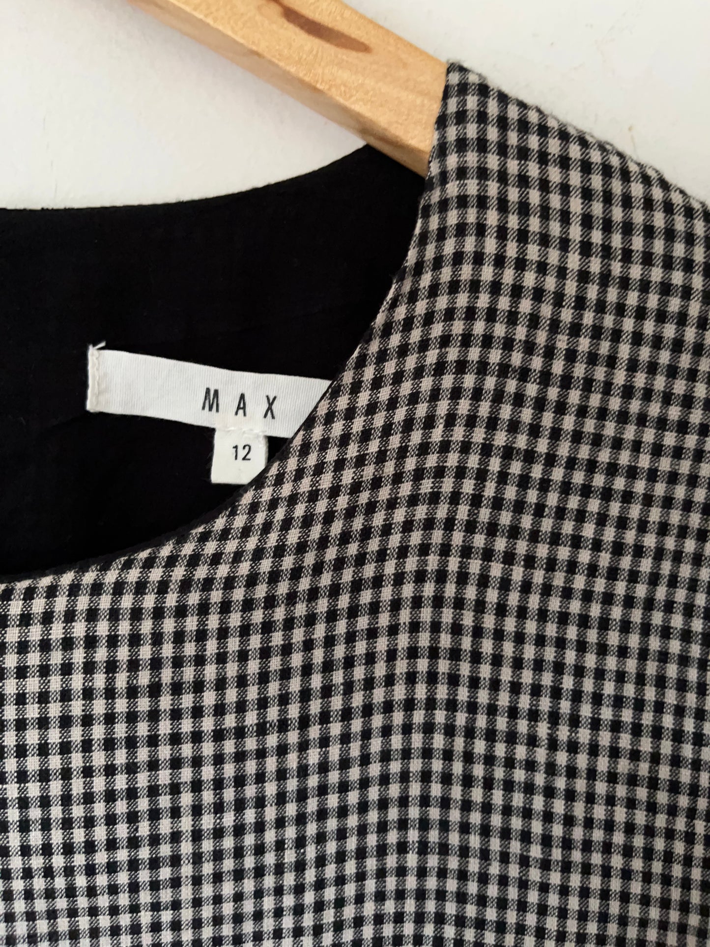 MAX Gingham Linen Tiered Dress RRP$159 (12)