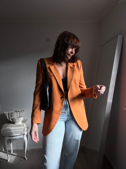 GREGORY Linen Blend Blazer RRP$250+ (8-10)
