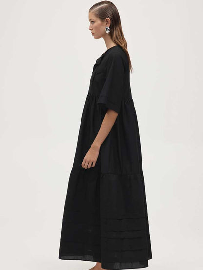 MARLE ‘Nellie’ Cotton-Silk Tiered Dress RRP$400 (14)