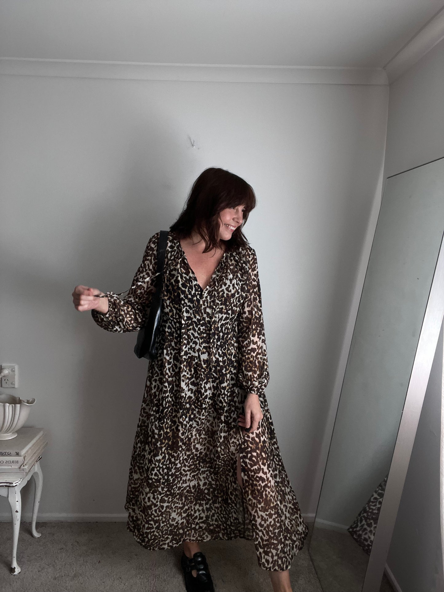 MOOCHI Leopard Print Maxi Dress RRP approx $299 (12)