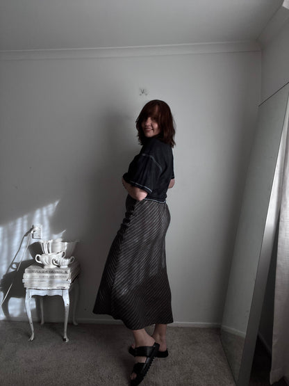 SAMSOE SAMSOE Linen Skirt RRP$358 (8-10)