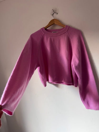 COUNTRY ROAD Cashmere Blend Cropped Knit RRP$249 (12-14)