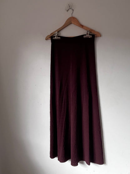 STATE OF PLAY Chocolate Knit Midi Skirt RRP $129 (10)