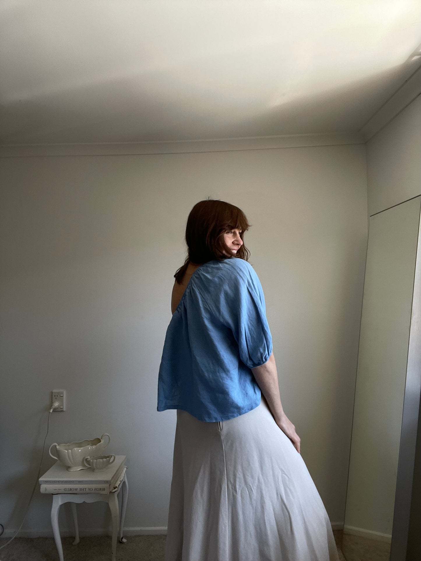 SEED linen top RRP$117 (10-12)