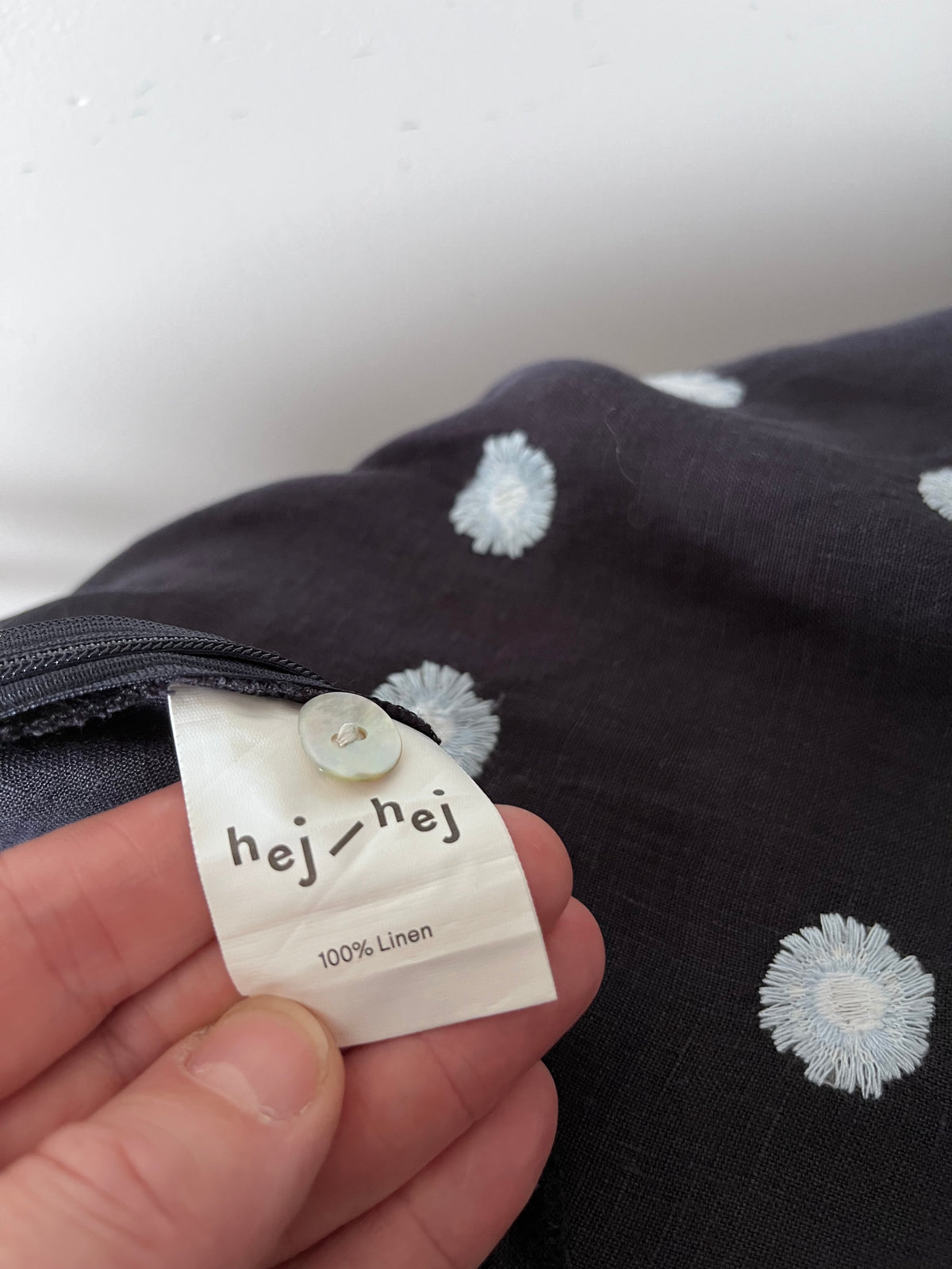 HEJ HEJ Lady Killer Embroidered Linen Skirt RRP $299 (6-8)