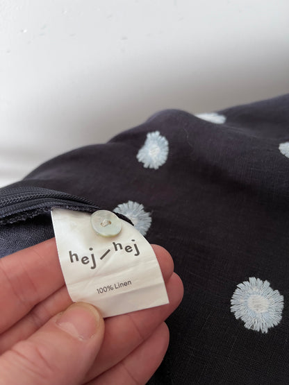 HEJ HEJ Lady Killer Embroidered Linen Skirt RRP $299 (6-8)