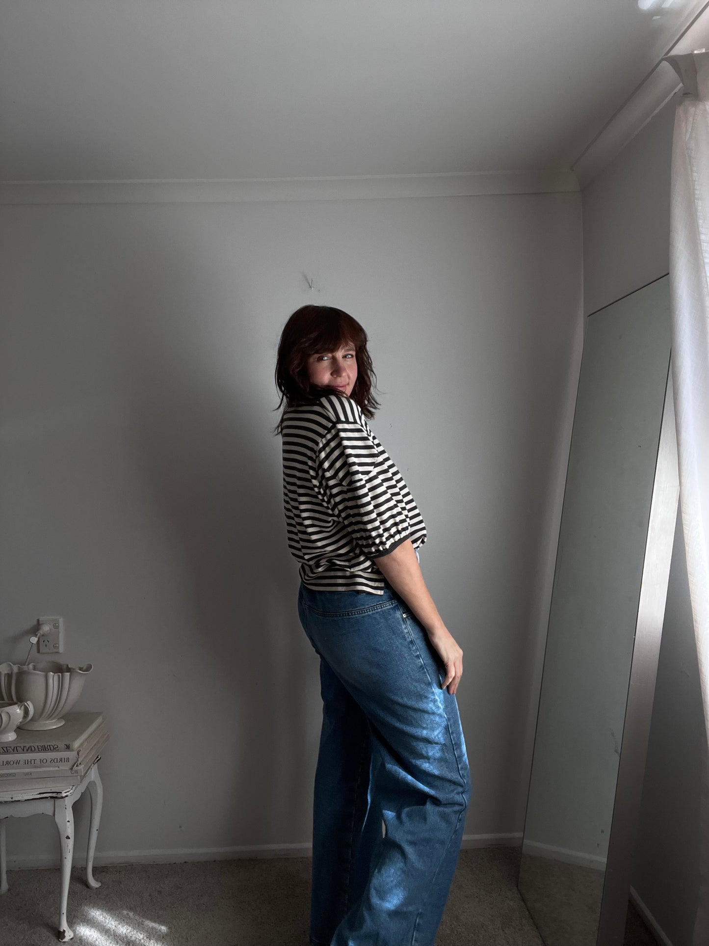 FEDERATION Wide Leg Drawstring Jeans RRP approx $170 (14)