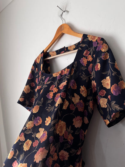 Vintage ROBYN DESIGN Floral Midi Dress (12)