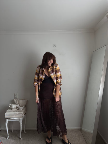 Lace Maxi Skirt (Size imo 10–12)