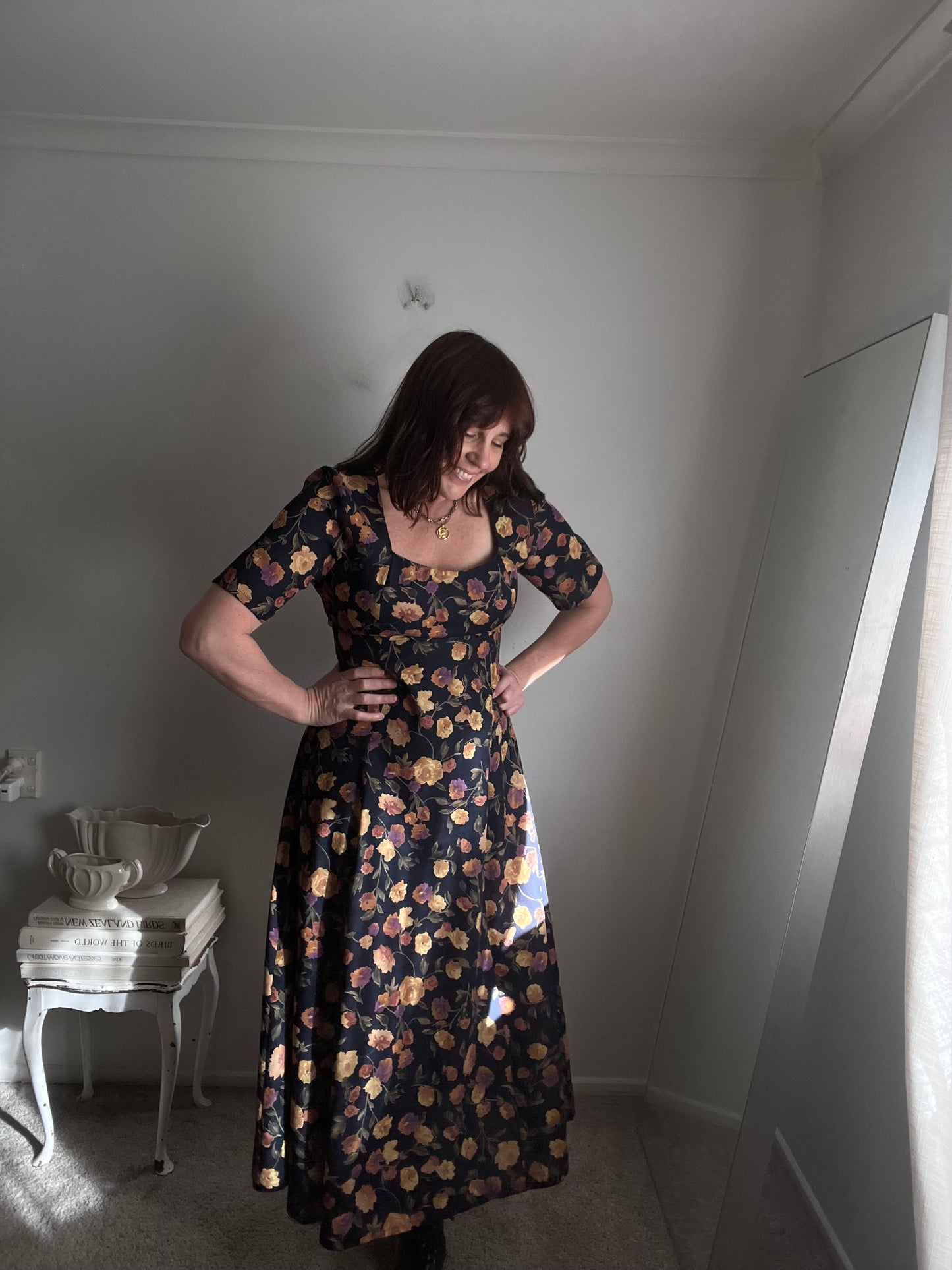 Vintage ROBYN DESIGN Floral Midi Dress (12)