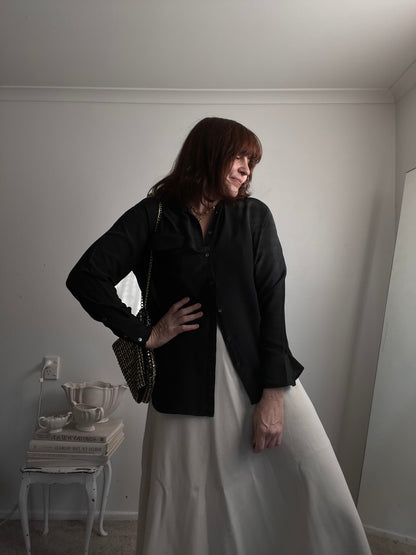 SUPERETTE Silk Shirt RRP$229 (8-10)