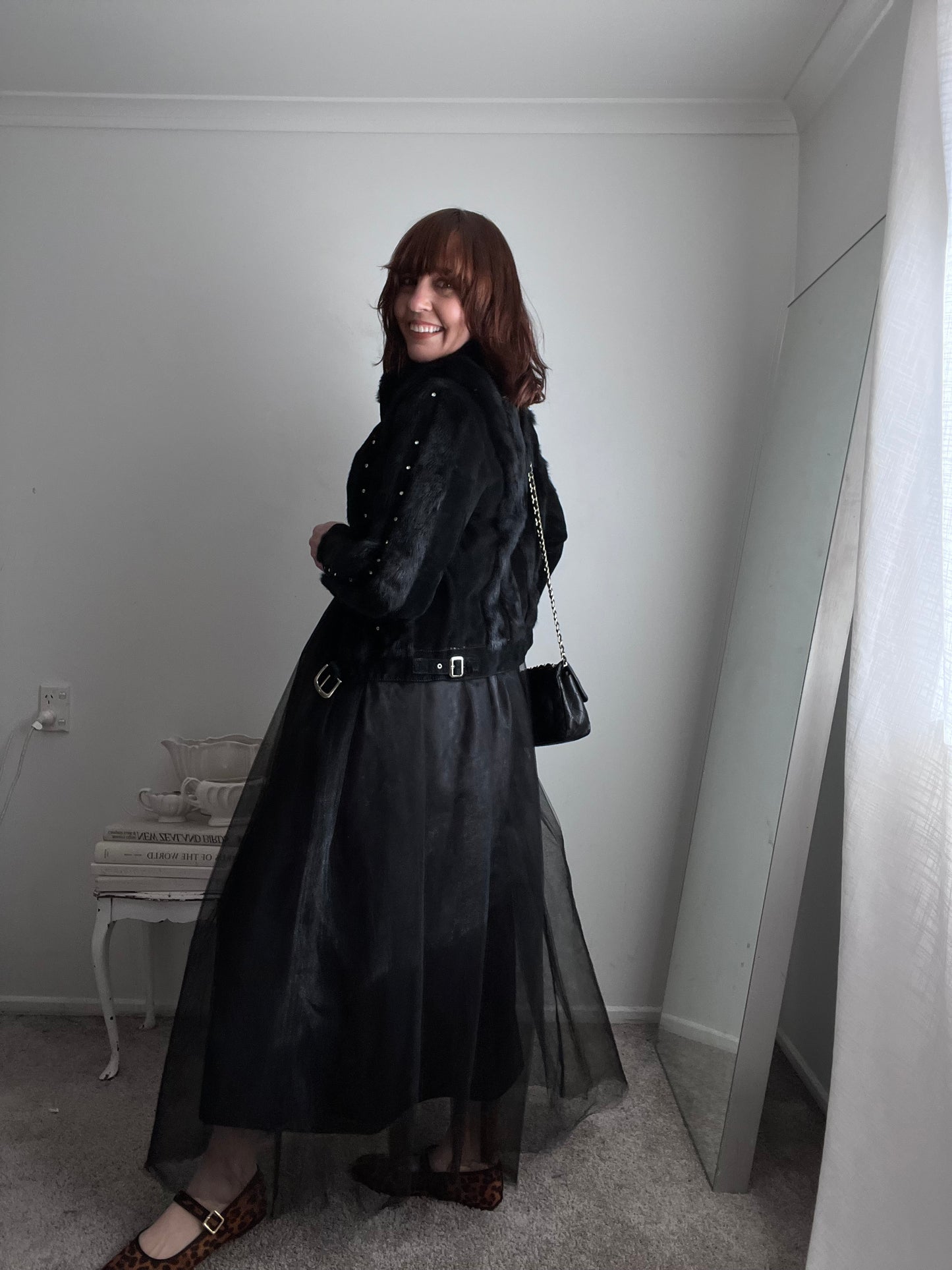 SHATUNI Suede/Fur Jacket (8-10)