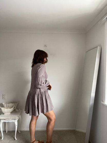 LOCALE gingham dress RRP$100 (8-10)