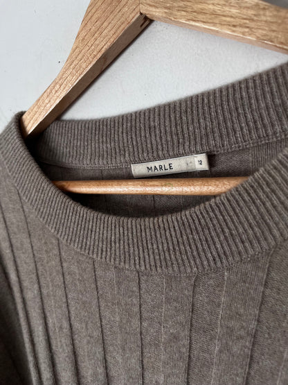 MARLE Merino Possum Silk Rib Knit Jumper RRP$500 (12-14)