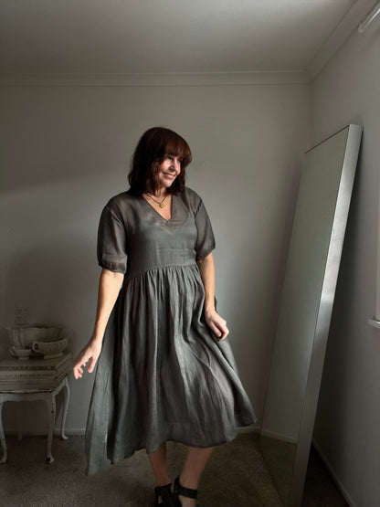 MARLOW Silk-Cotton Dress RRP$320 (8-10)