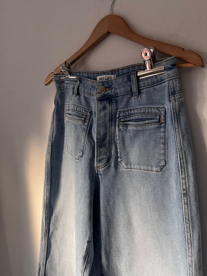 ROLLA’S High Rise Wide Leg Jeans RRP$180 (8-10)