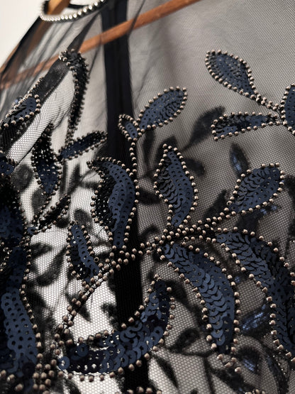 SASS & BIDE Embellished Sheer Mesh Top RRP$450 (14)