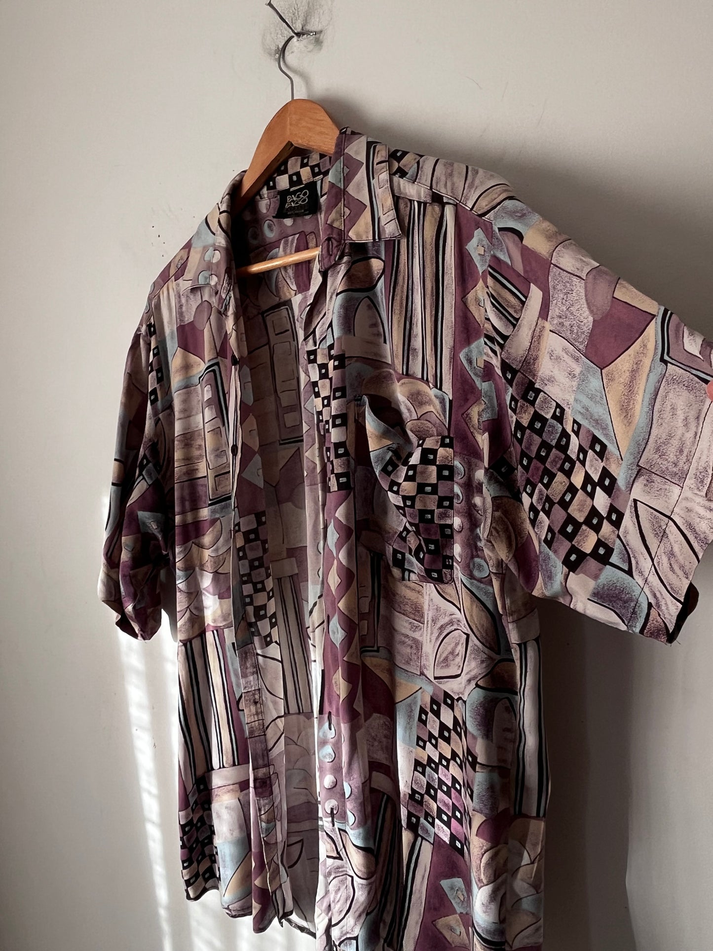 PAGO PAGO Vintage Abstract Print Shirt (8-12 imo)