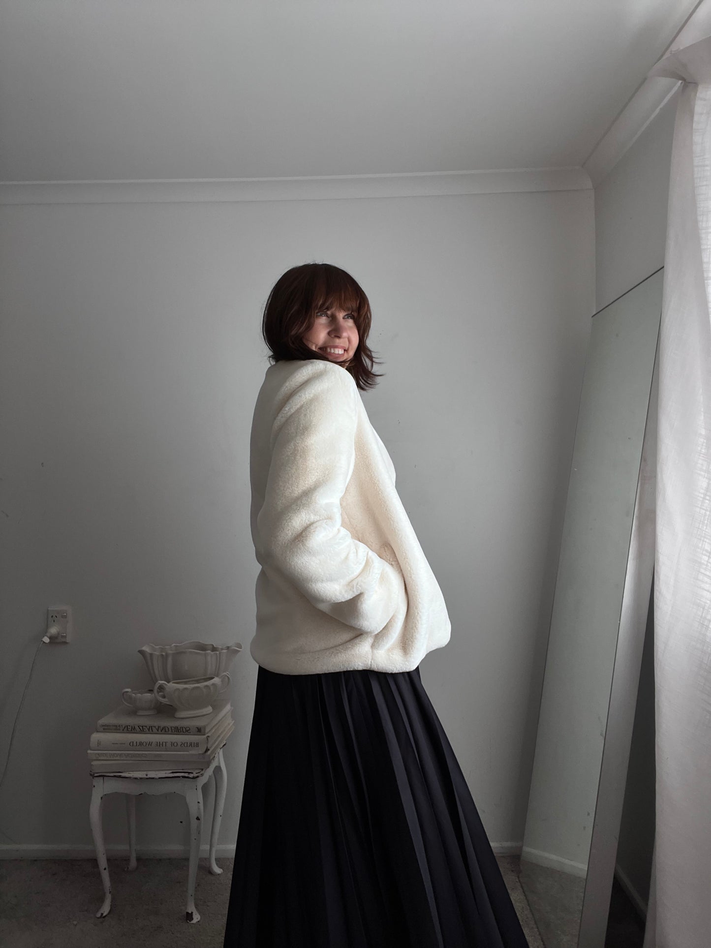 TUESDAY Faux Mink Coat RRP$200+ (10-12)