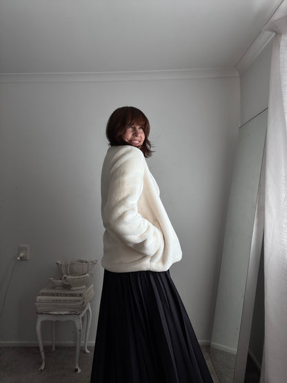 TUESDAY Faux Mink Coat RRP$200+ (10-12)