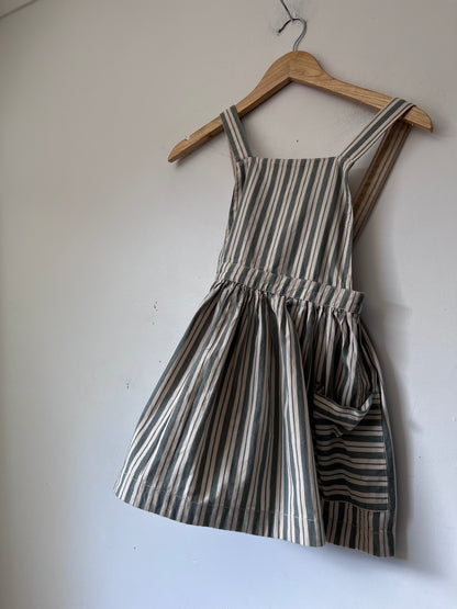 HUX Reversible Stripe Pinafore Dress (Size 6)