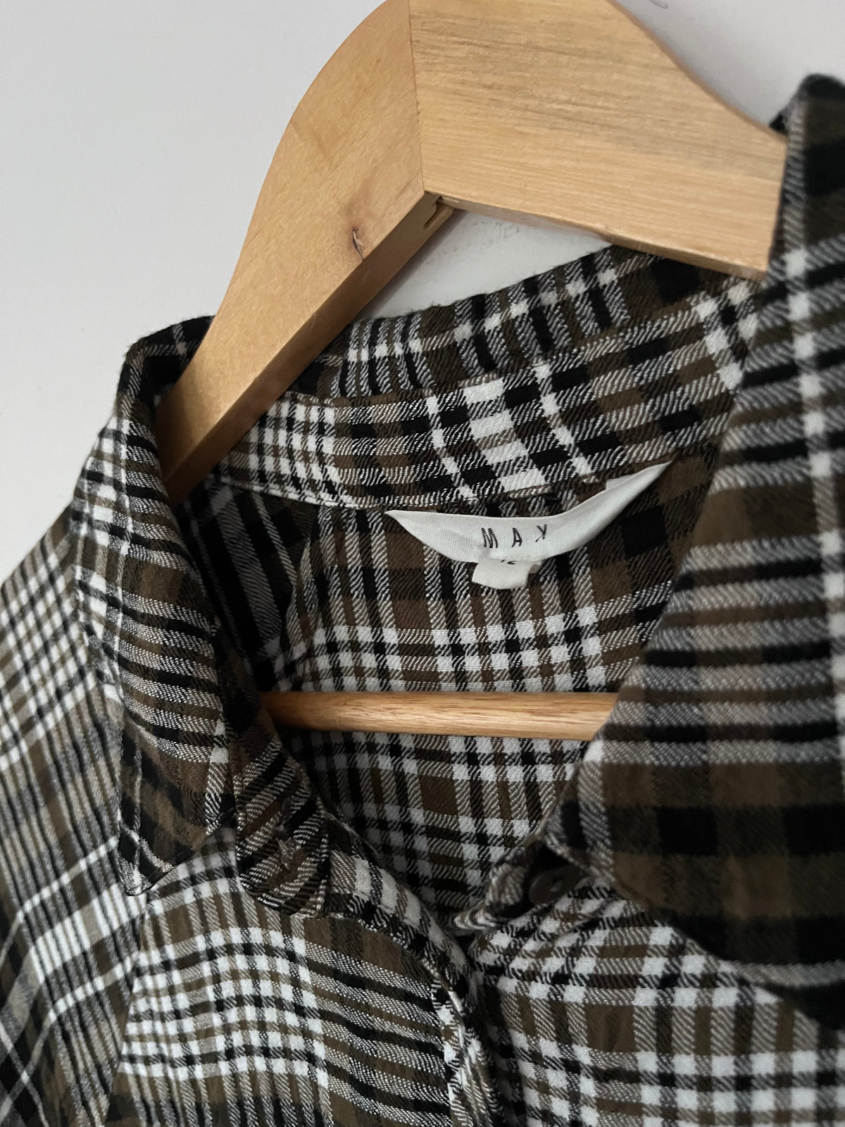 MAX Check Oversized Shirt RRP$120 (12-16)