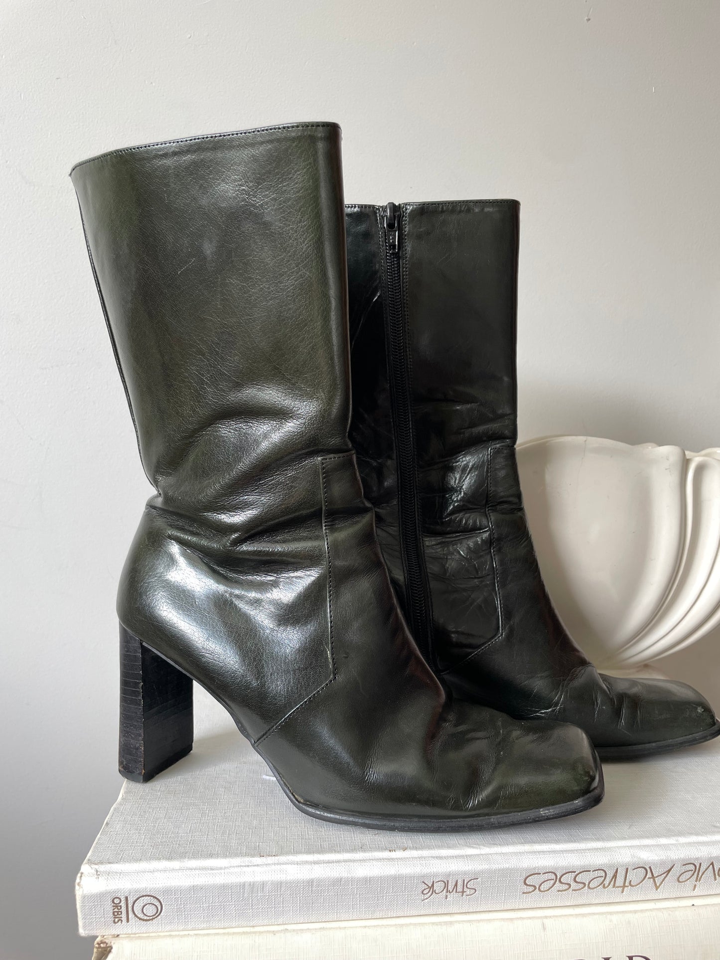 DAVID ELMAN green boots (39)