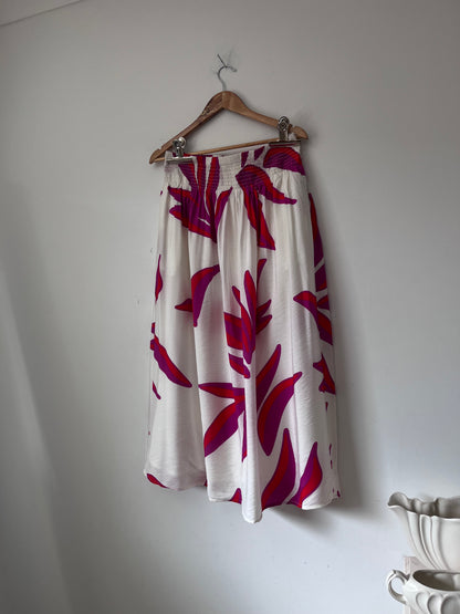 NINE WEST Abstract Print Maxi Skirt (XL)