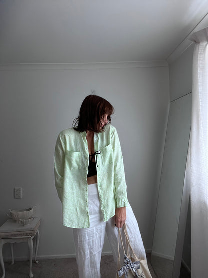 HUT Linen Shirt RRP$199 (8-12)