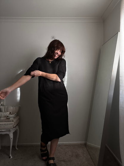 Briarwood Black Side Panel Jersey Dress RRP$299 (M)