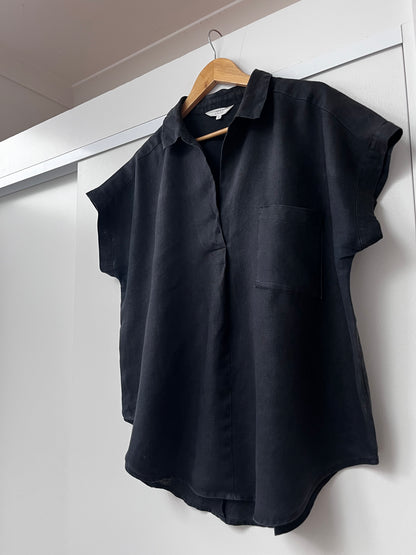 ZEST Pop-over linen top RRP$80 (16)