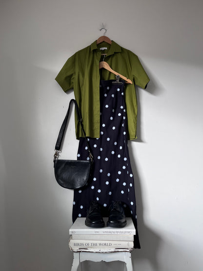 HEJ HEJ Lady Killer Embroidered Linen Skirt RRP $299 (6-8)