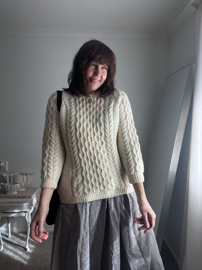 Hand Knit Cable Knit Jumper (6-10)