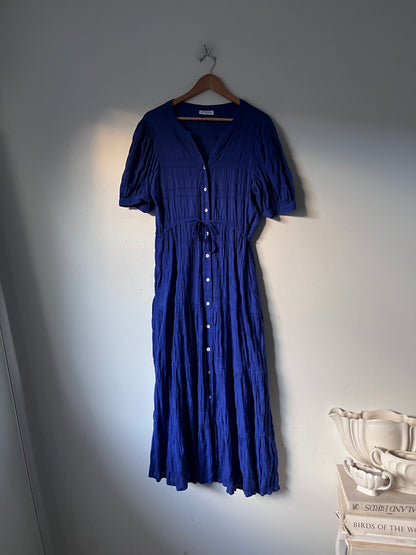 KETZ-KE Button Front Midi Dress RRP $199 (Size 8-10)