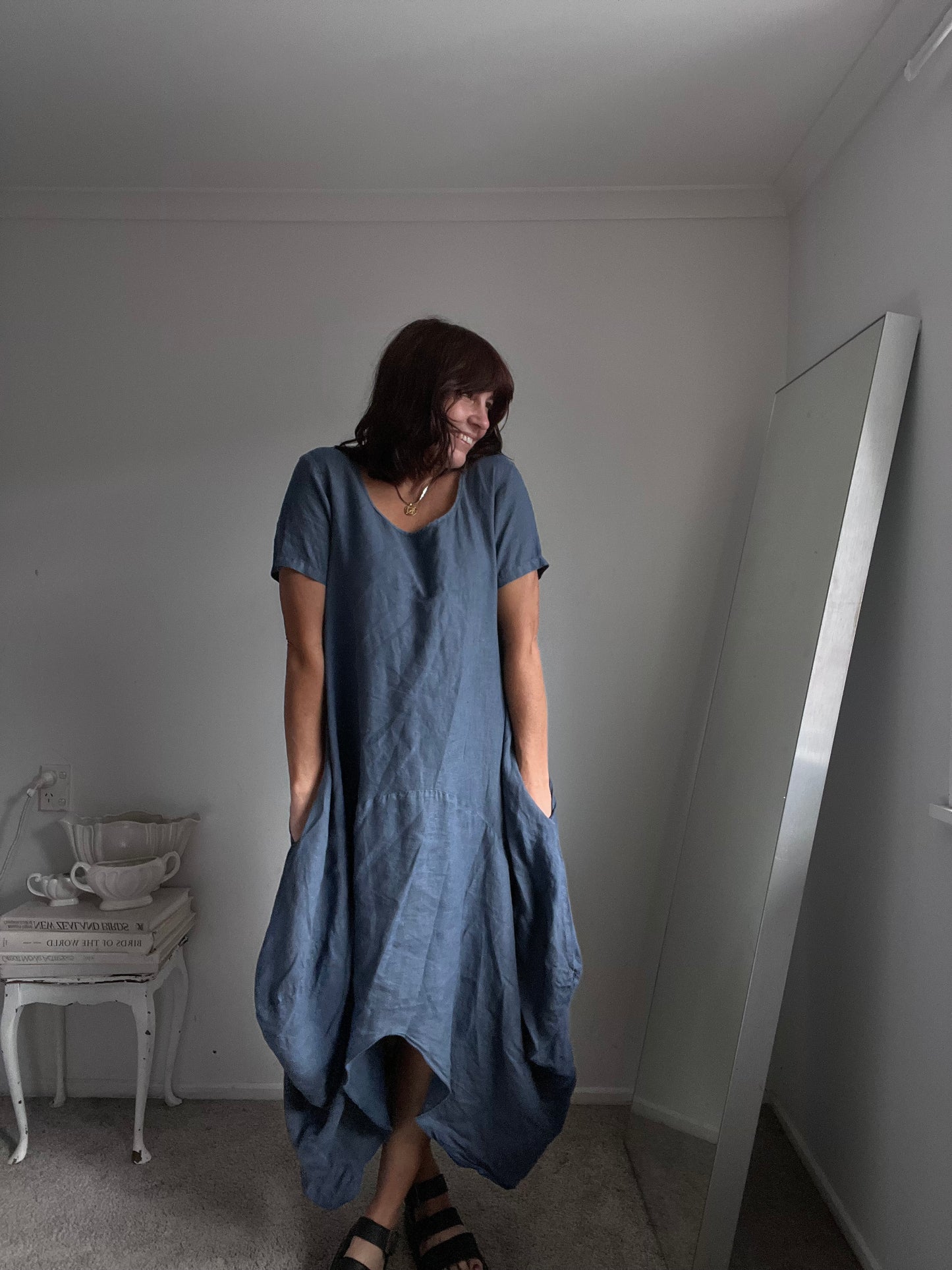 LINEN Dress RRP$180 (12-14)