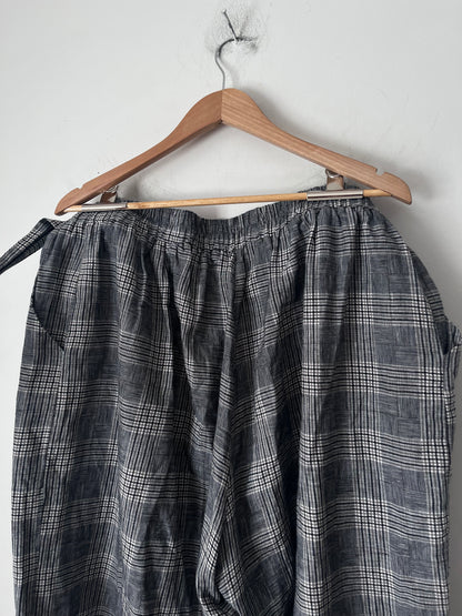 PLAYLIST Linen Blend Check Blazer & Culottes Set RRP$260 (20-22)