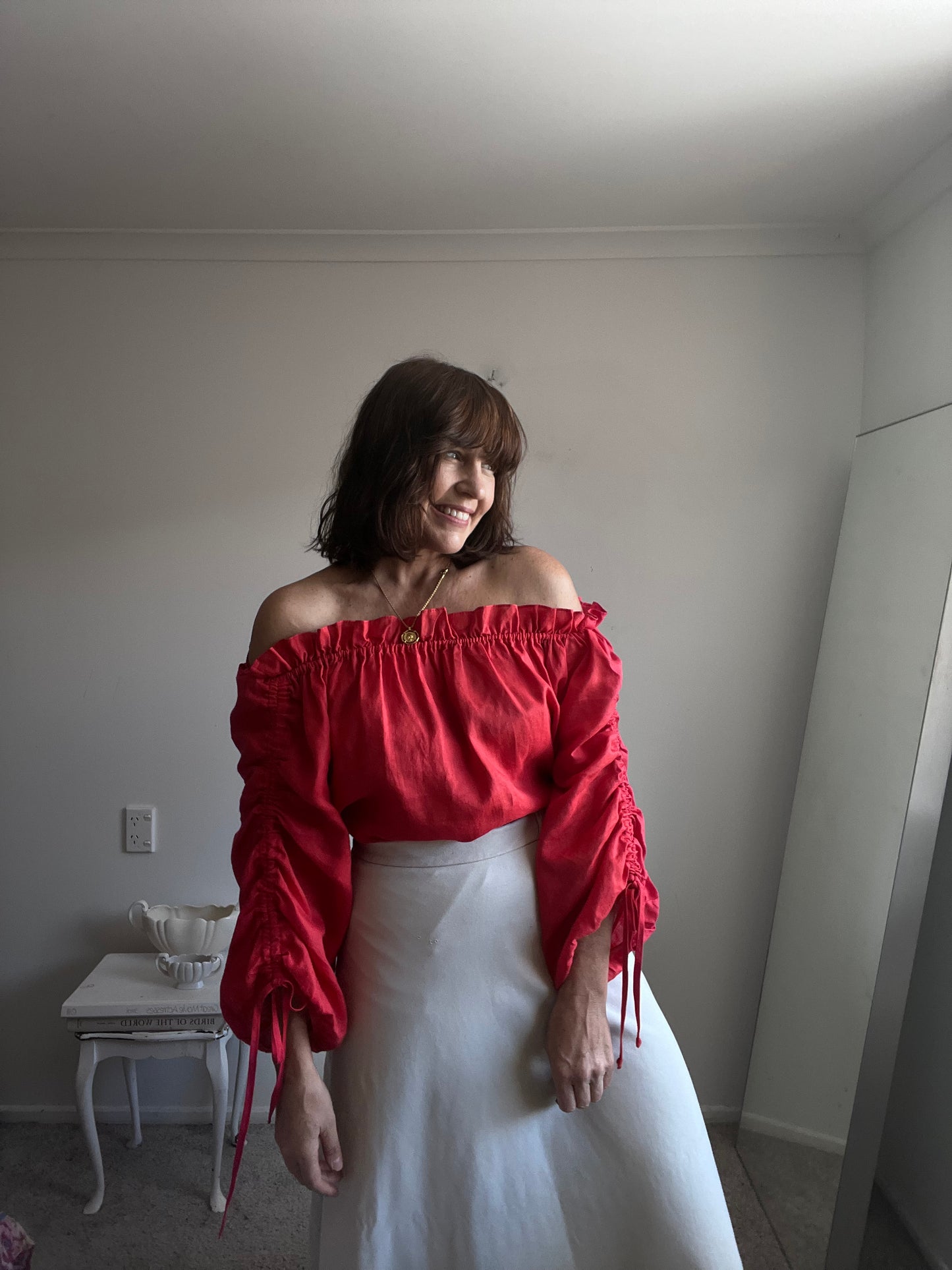 OLIVIA linen top (10-12)