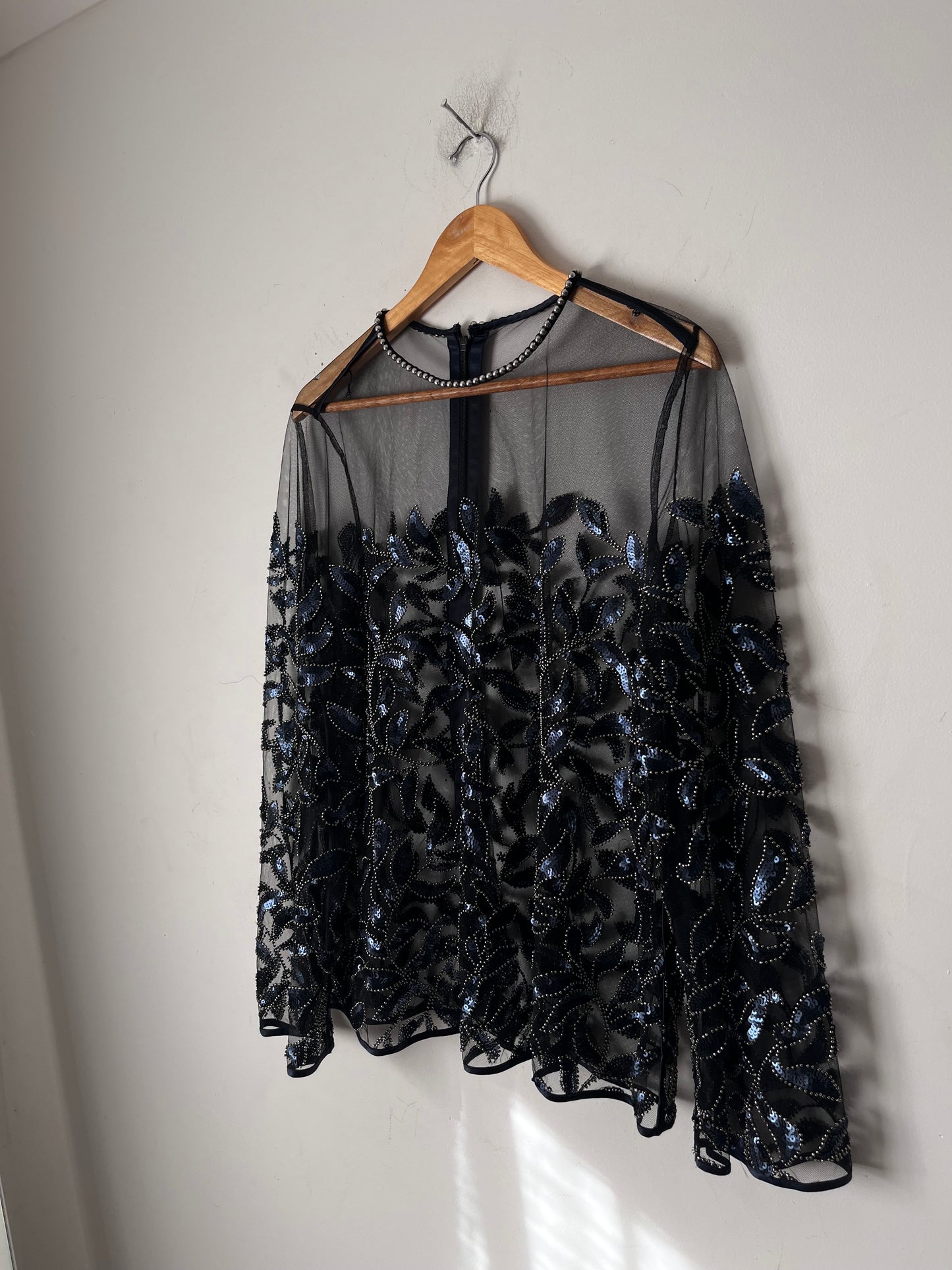 SASS & BIDE Embellished Sheer Mesh Top RRP$450 (14)