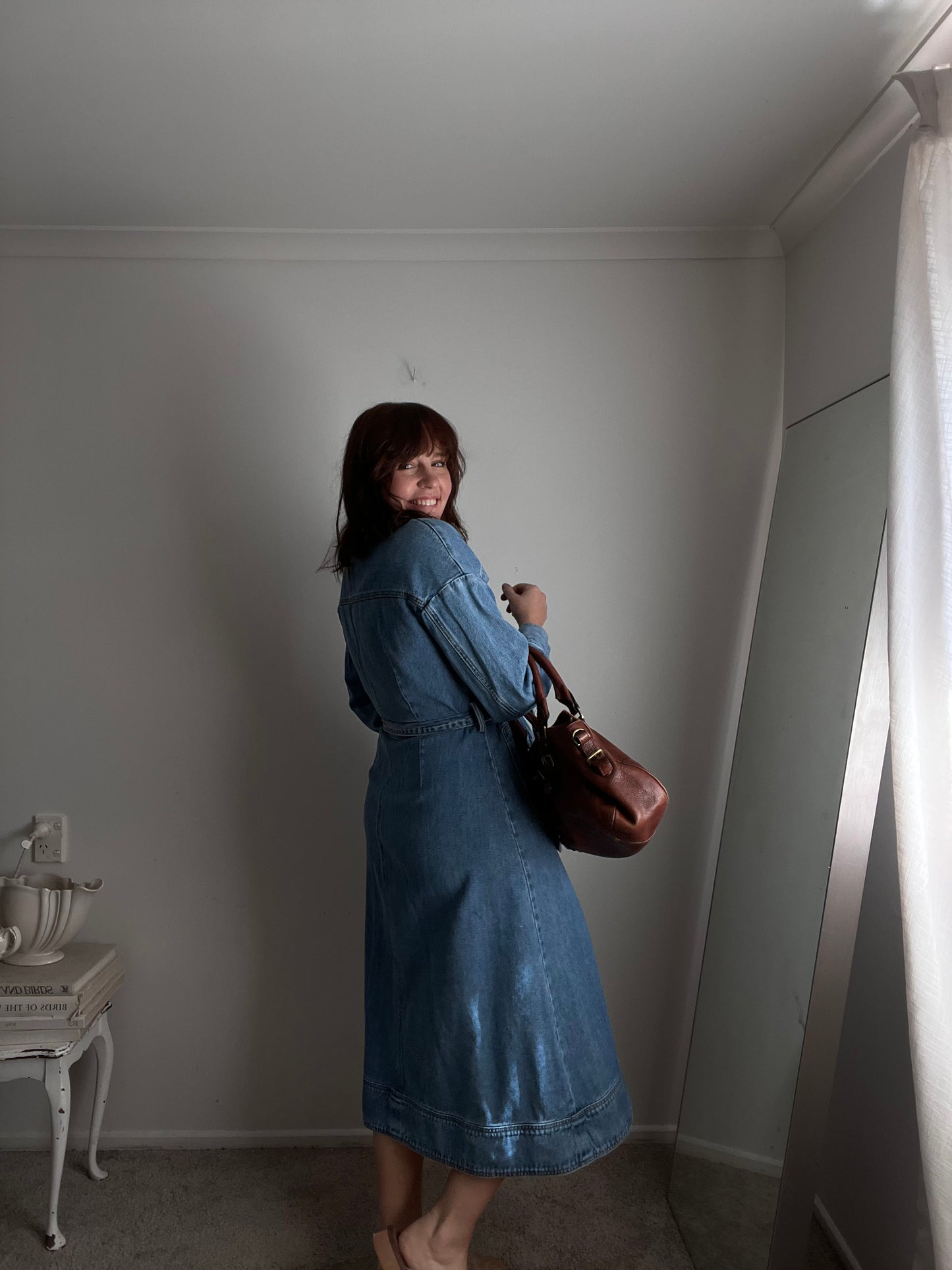 MORRISON Denim belted dress RRP$499 (14 )
