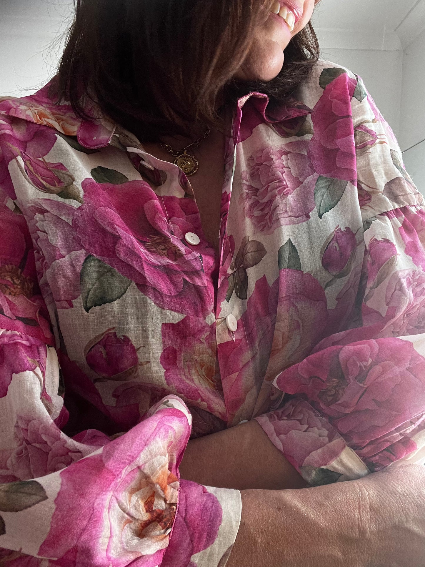 ANNAH STRETTON Rose Blouse RRP$199 (12-14)